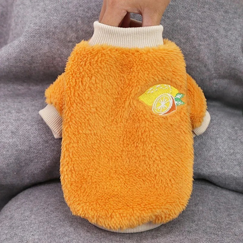 Gilet Chauffant en Peluche pour Chiens et Chats de Petite et Moyenne Taille