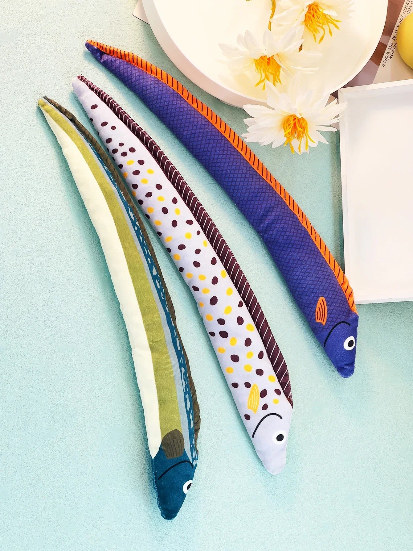 Eel-Shaped Catnip Toy