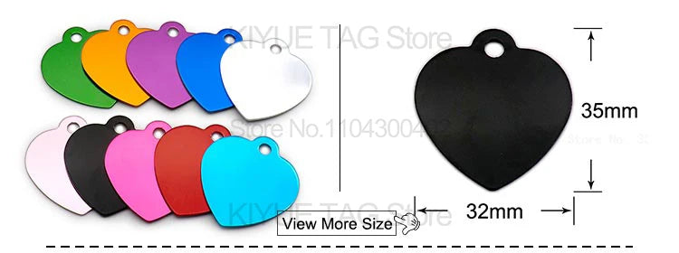 Personalised Aluminium Pet ID Tags – Pack of 100