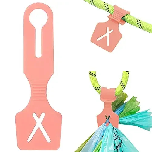 Silicone Dog Poop Bag Holder - Hands-Free Waste Bag Dispenser Clip