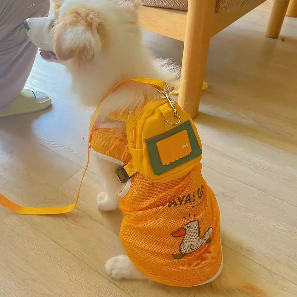 Dog Harness with Built-In Snack Bag | Adjustable Backpack Harness