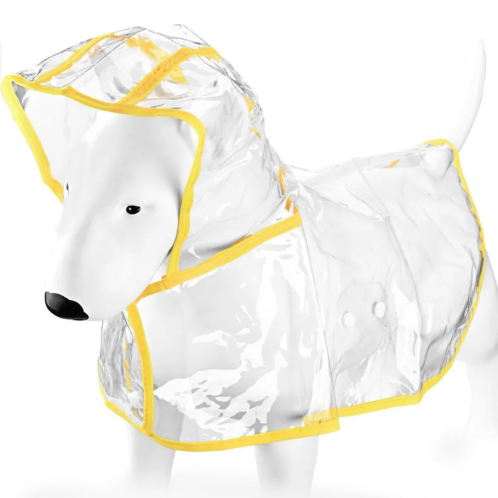 Imperméable transparent pour chiens et chats, cape poncho | Manteau de pluie coupe-vent pour petits chiens et chiots