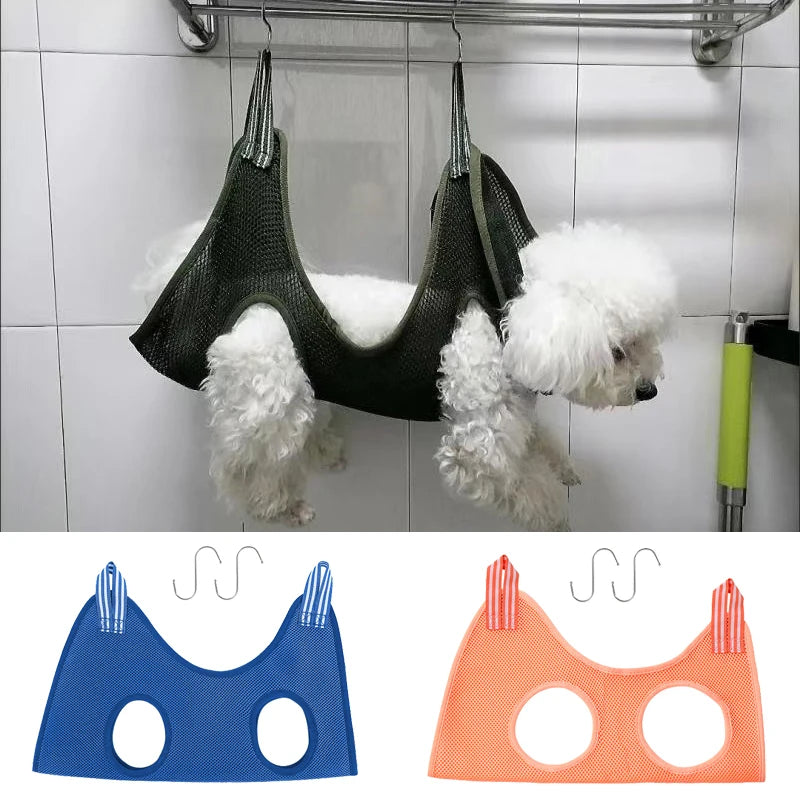 Mesh Grooming Hammock & Restraint Bag for Dogs & Cats