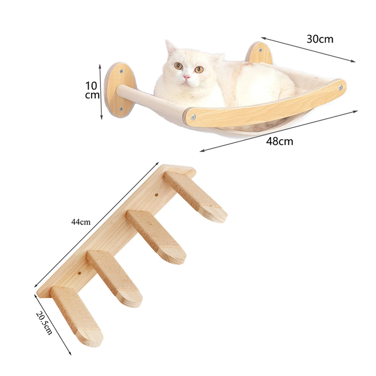 Wall-Mounted Cat Climbing Furniture & Hammocks