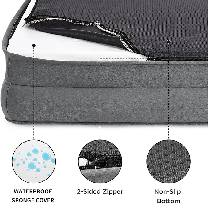 Extra Large Orthopedic Dog Sofa Bed with Washable Removable Cover