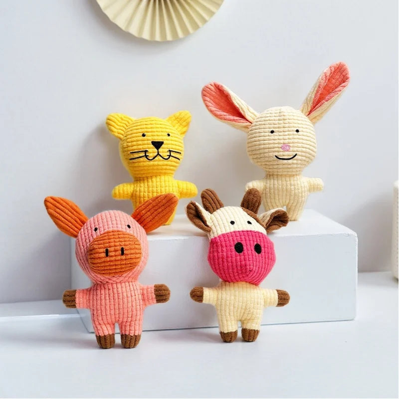 Squeaky Cartoon Plush Toy for Dogs & Cats
