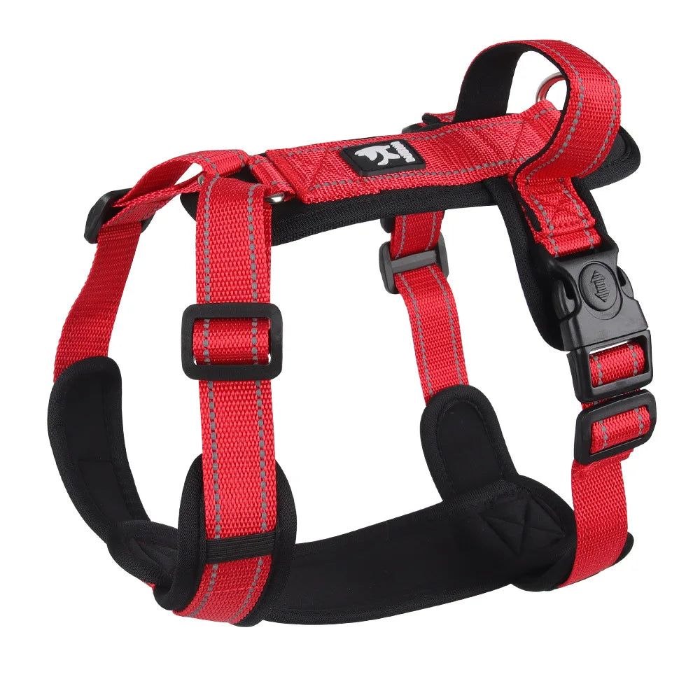 No-Pull Padded Vest Harness with Reflective Straps for Small & Medium Dogs