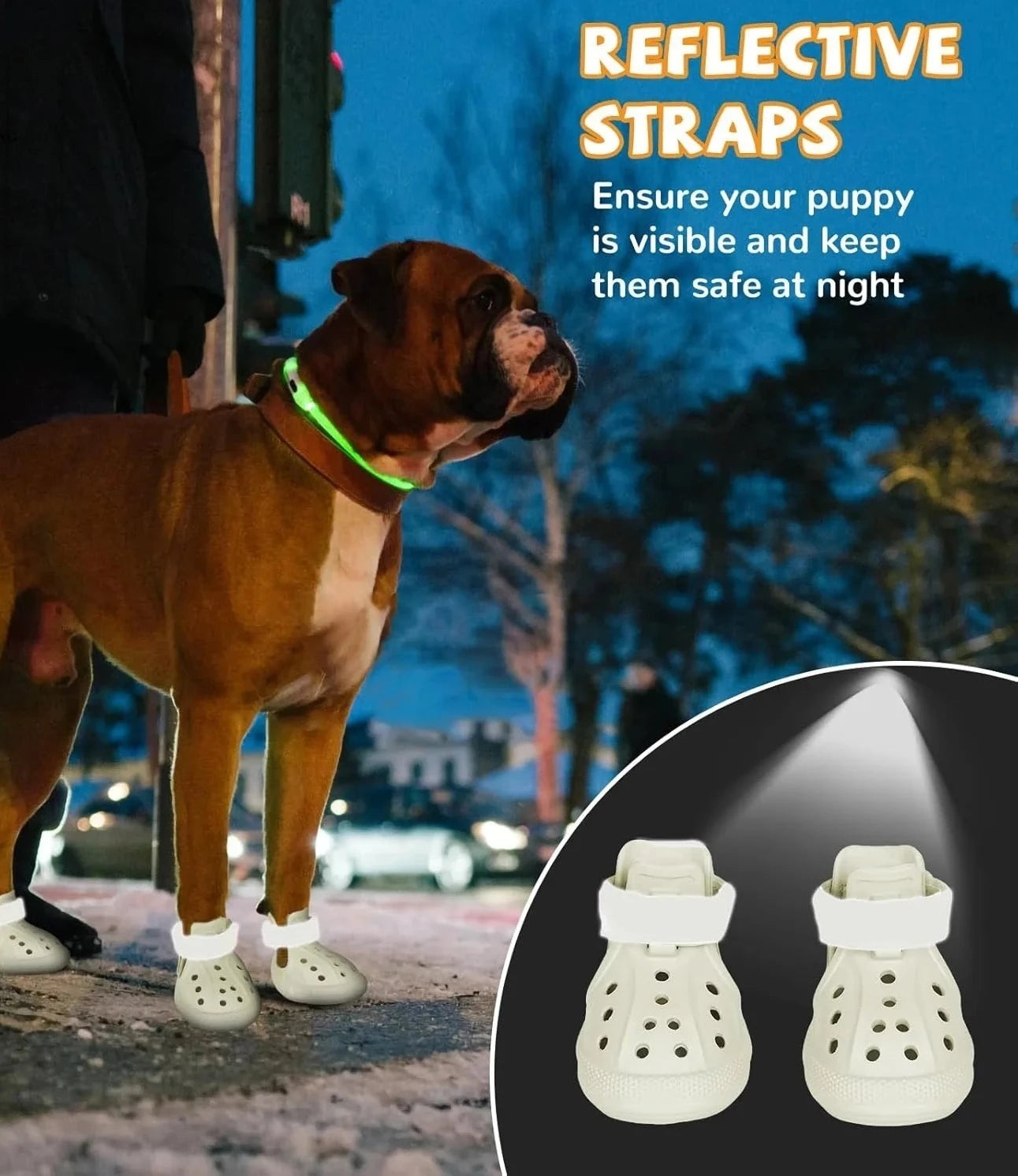 Bottes imperméables pour chiens - Protections antidérapantes pour les pattes pour trottoirs chauds et pluie
