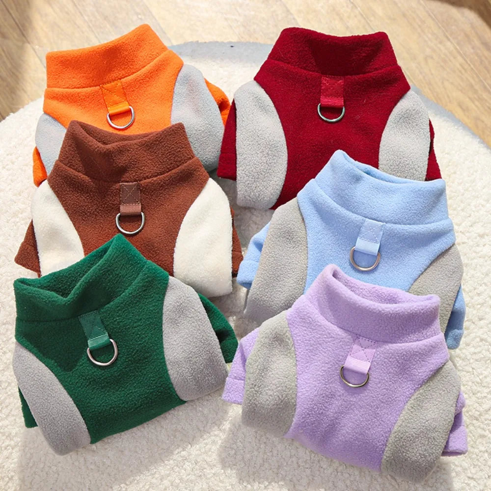 Soft Fleece Dog Hoodie & Warm Winter Coat