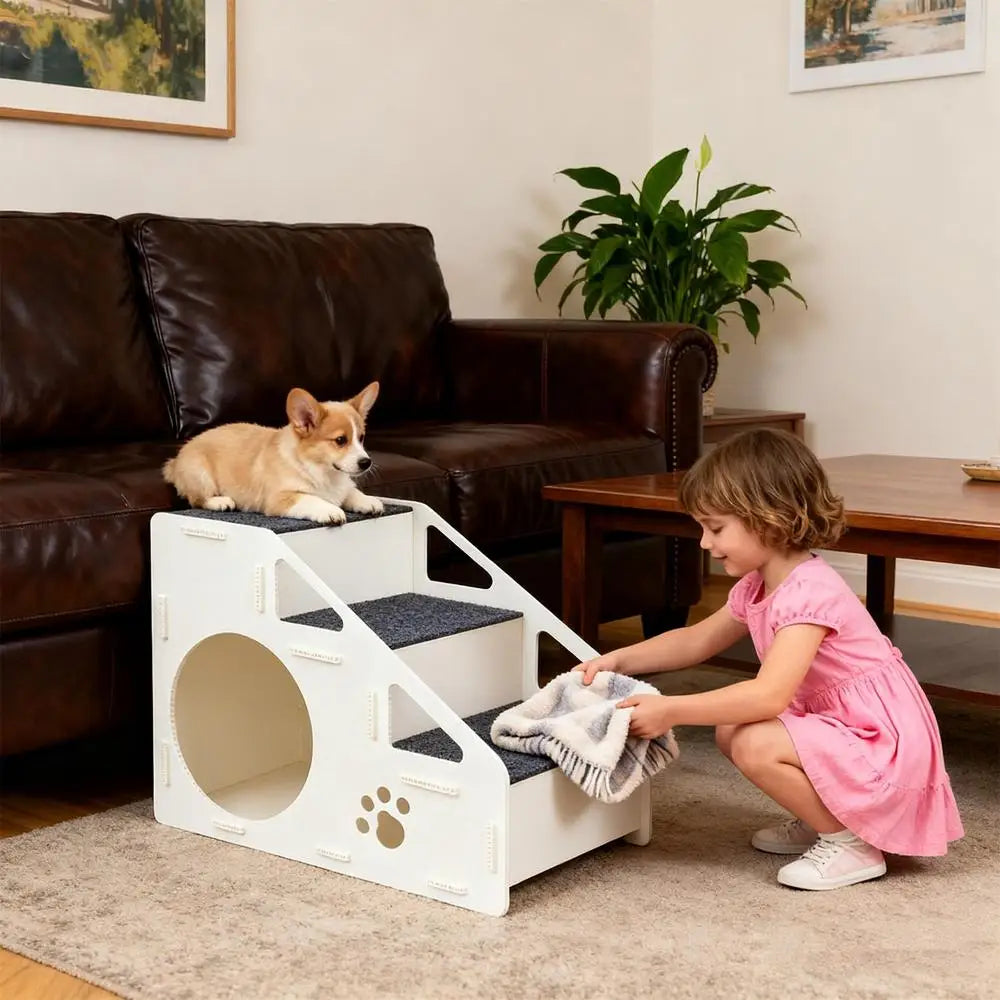 Portable Pet Steps for Beds & Sofas