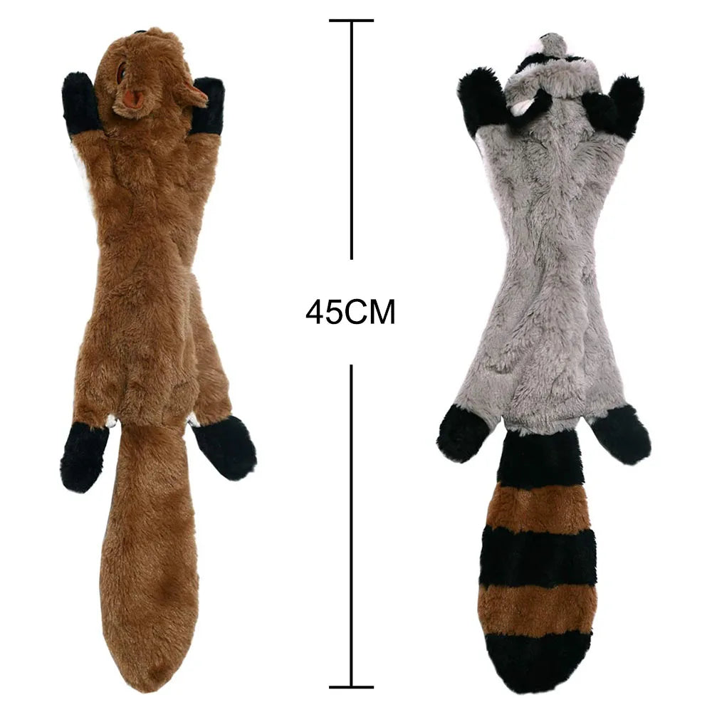 Jouet pour chien en peluche crocodile couineur avec papier froissé
