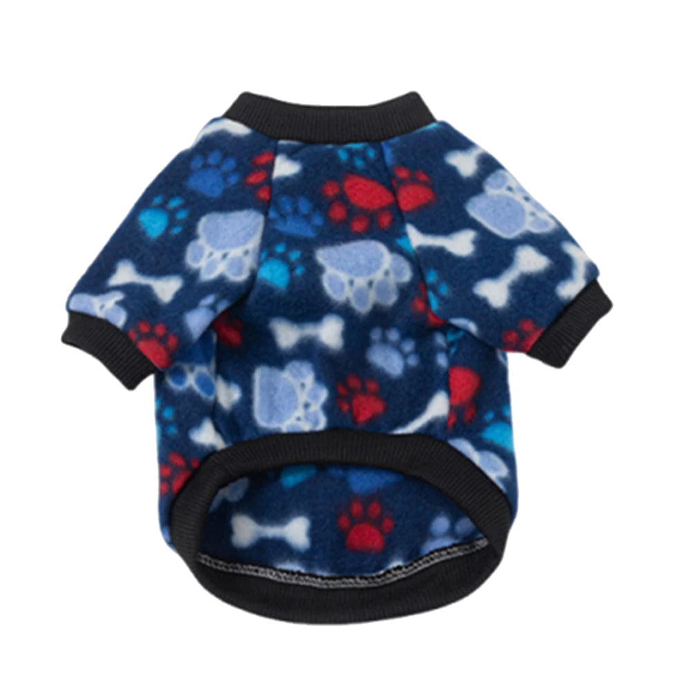Printed Fleece Pet Pullover Sweater