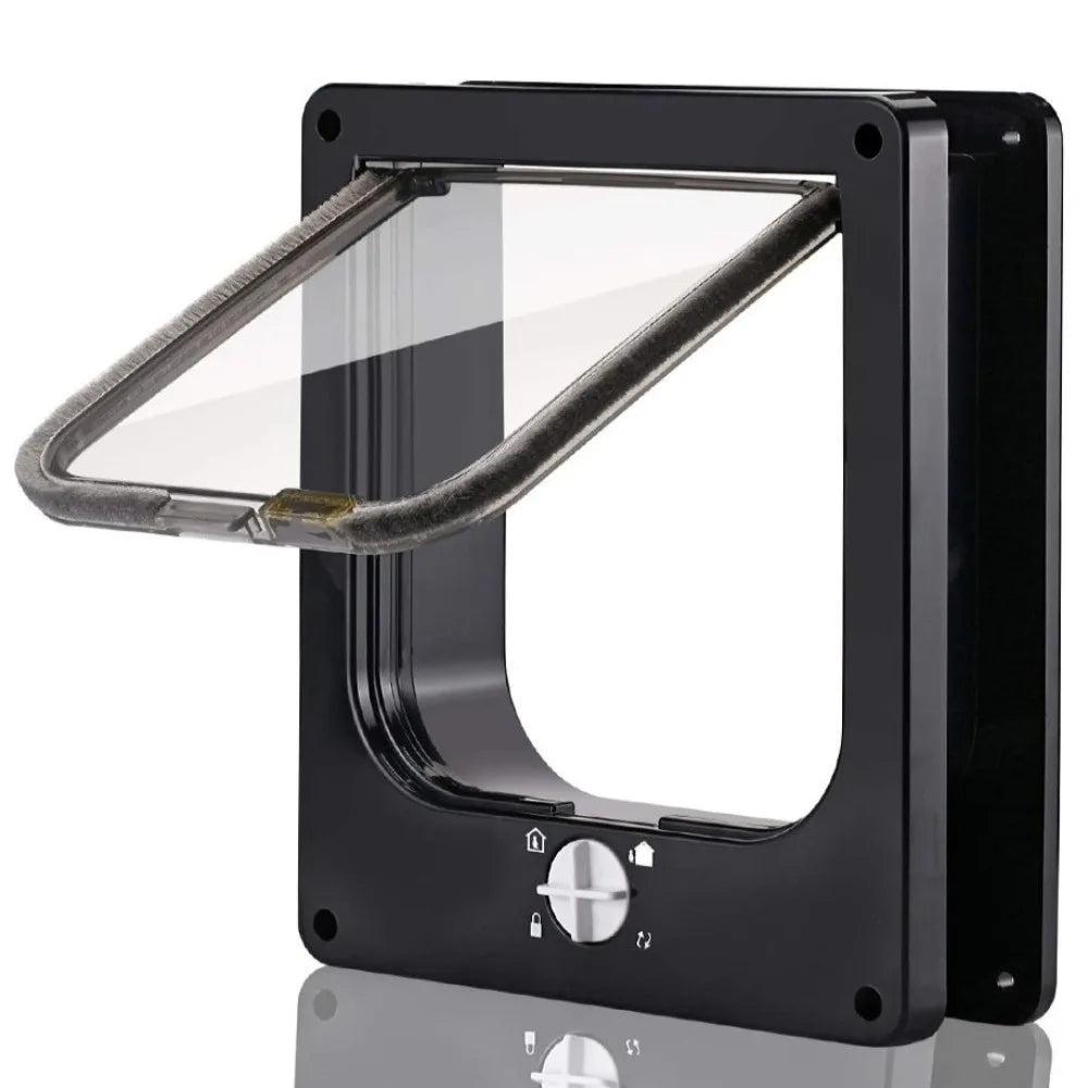 4-Way Locking Weatherproof Cat Flap Door