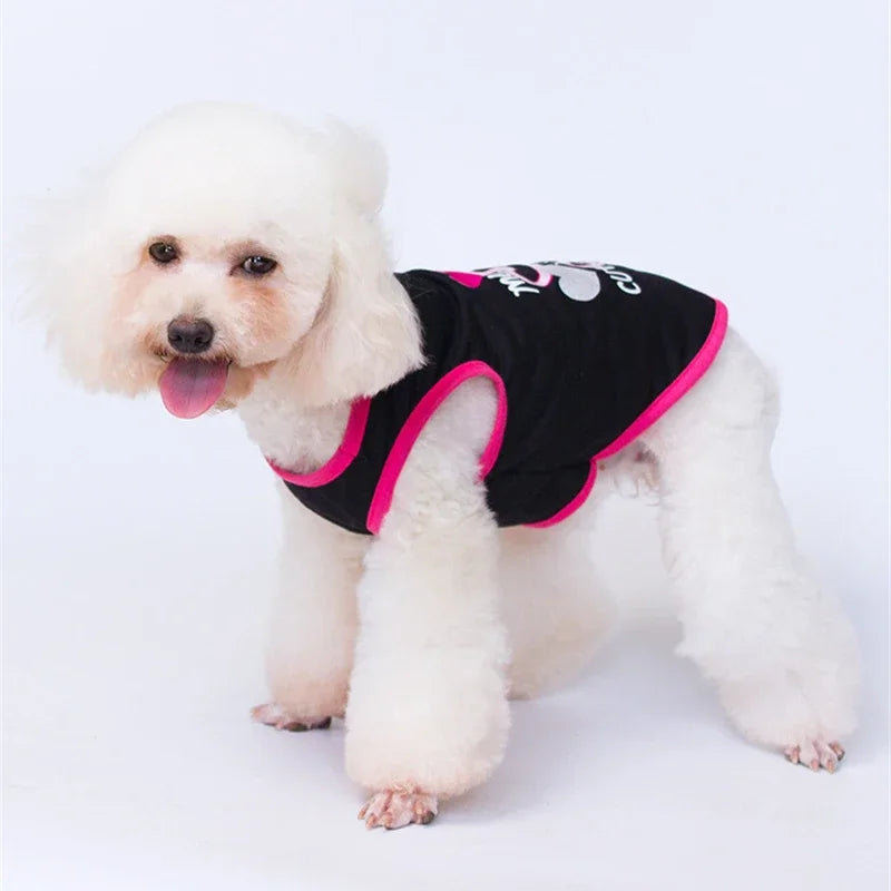 Printed Sleeveless Vest for Cats & Small Dogs