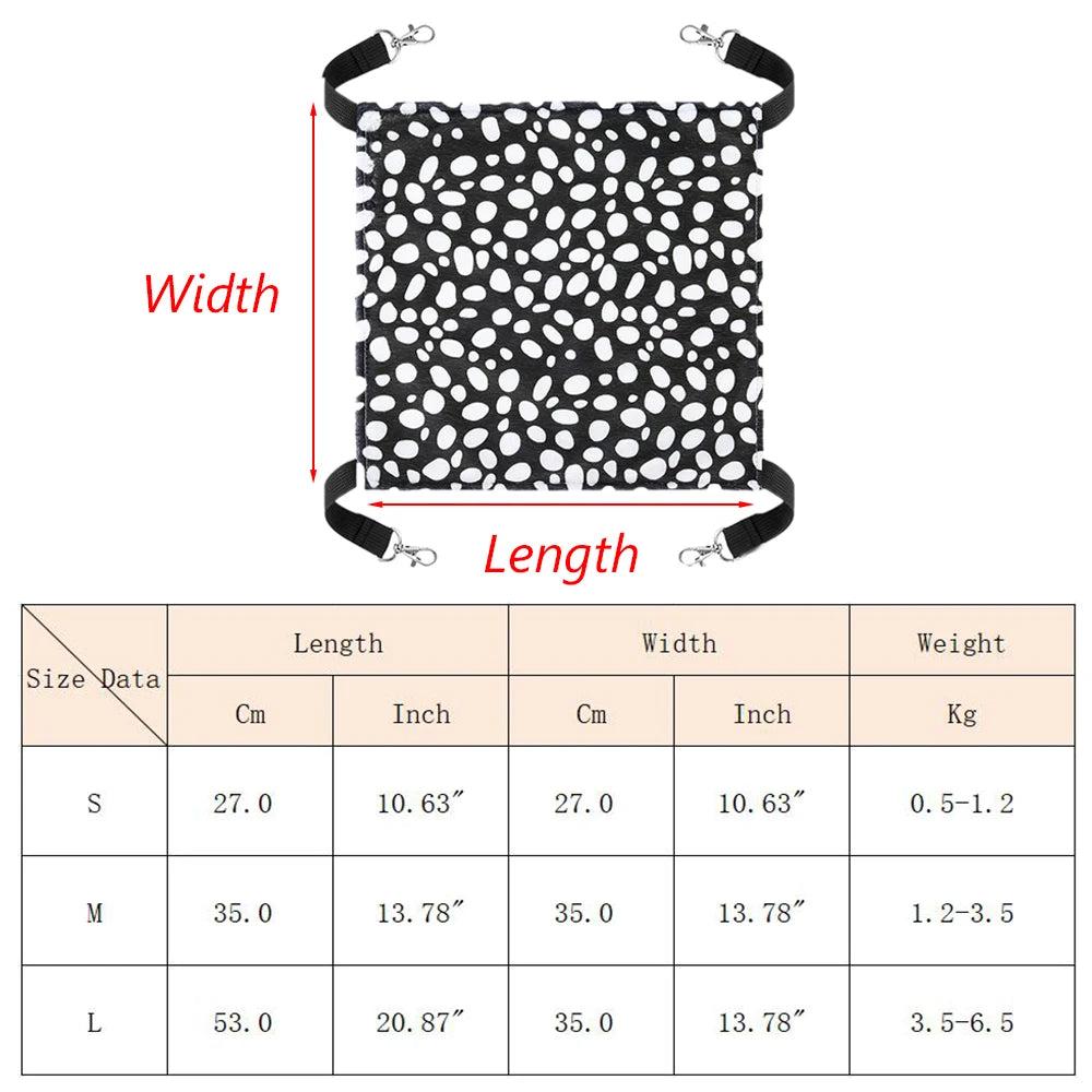 Plush Hanging Hammock Bed for Cats & Small Animals