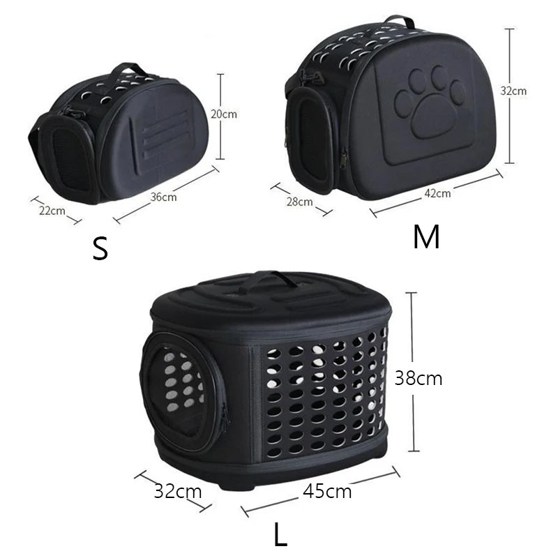 EVA Mesh Pet Carrier Sling Bag for Cats, Dogs & Rabbits