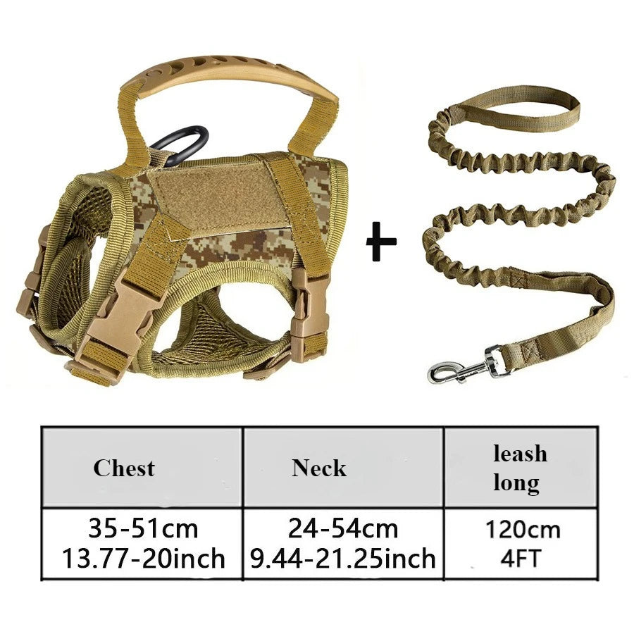Tactical Vest Harness for Cats & Small Dogs with Bonus Stickers