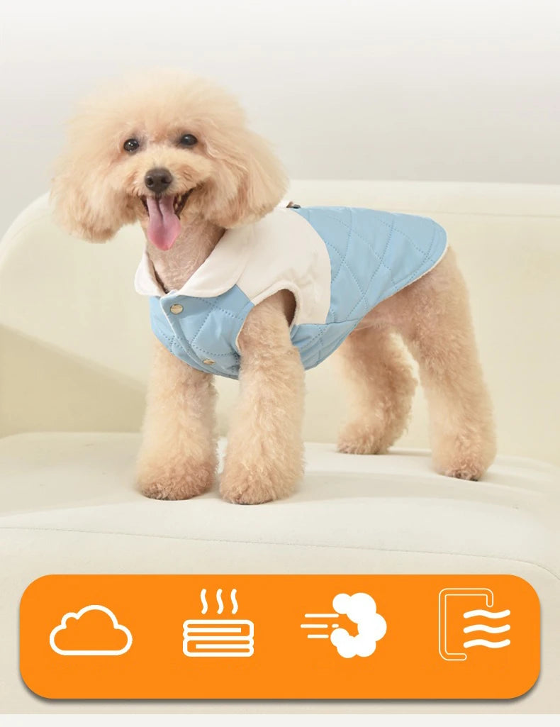 Warm Cotton Dog Coat Vest & Puppy Shirt