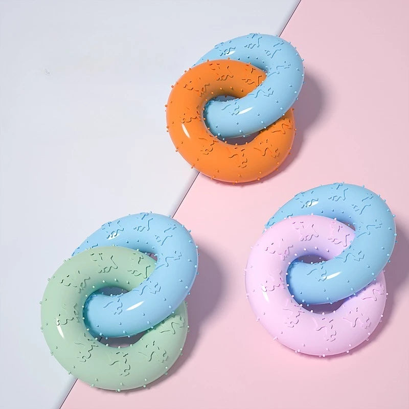 Soft Rubber Dog Chew Toys for Teeth Cleaning