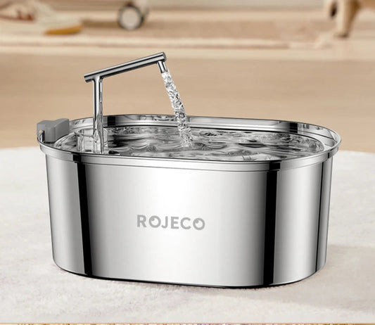 3.2L Stainless Steel Cat Water Fountain - Automatic Pet Water Dispenser for Dogs & Cats