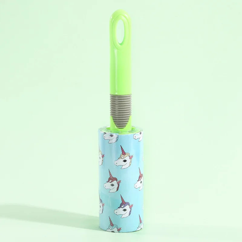 Brosse autonettoyante anti-poils d'animaux - Rouleau anti-peluches réutilisable