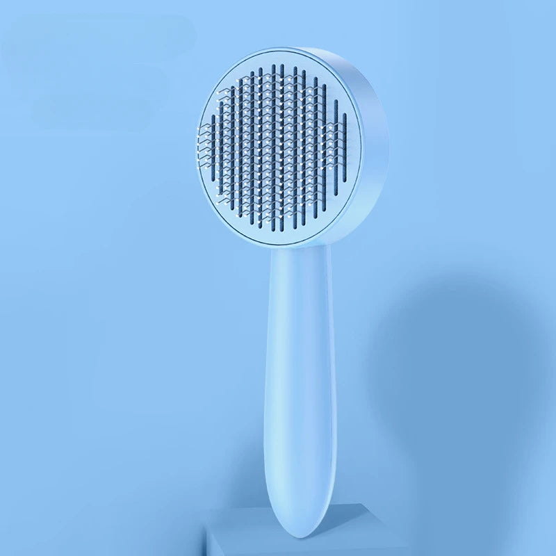 Brosse autonettoyante pour chats et chiens