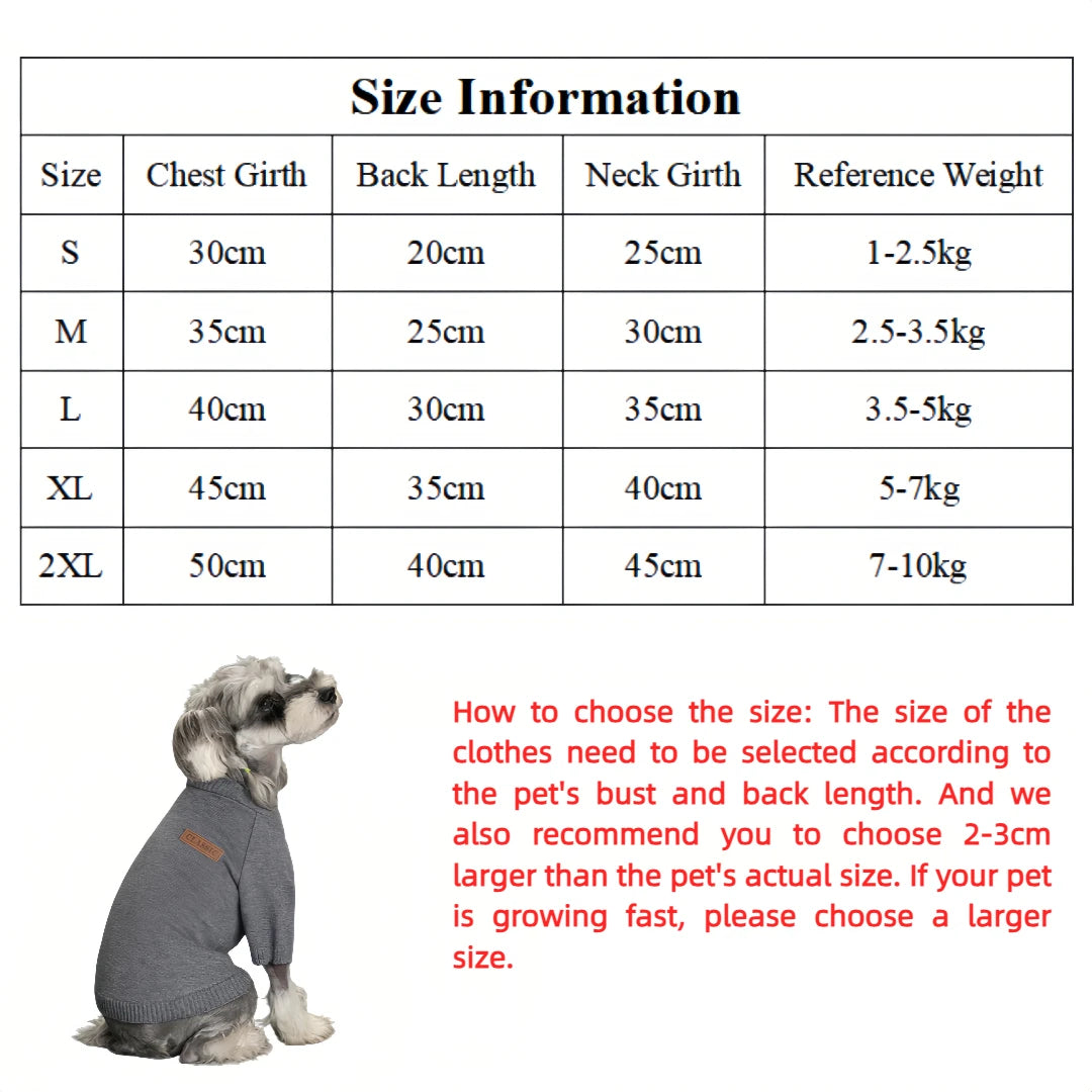Fleece Pullover Sweater for Small & Medium Dogs & Cats