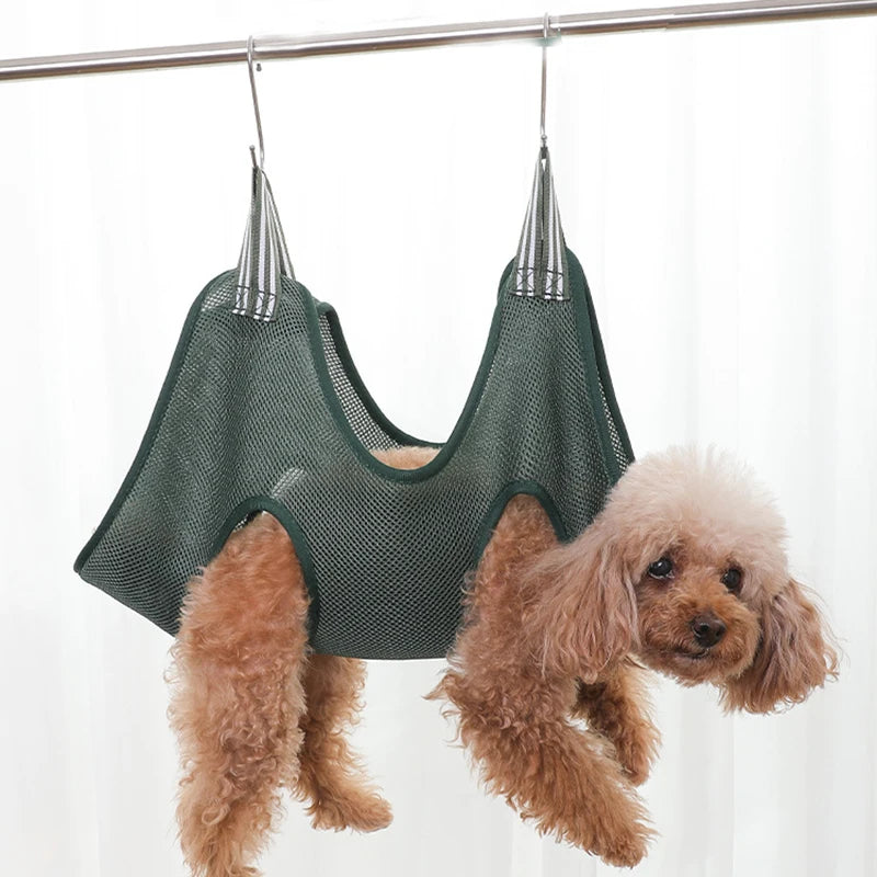 Mesh Grooming Hammock & Restraint Bag for Dogs & Cats