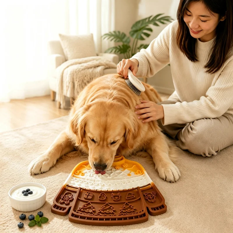 Christmas Silicone Lick Mat for Dogs & Cats