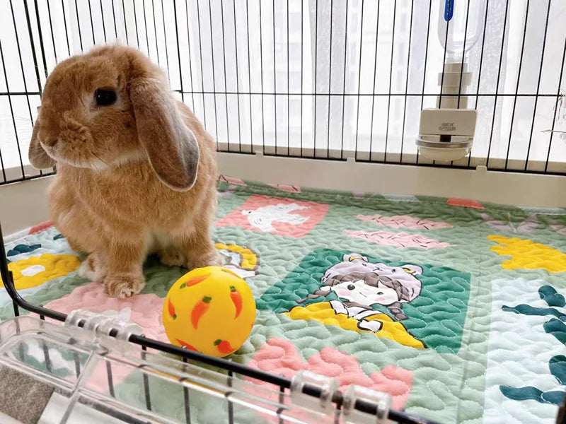 Washable Cotton Pet Floor Mat – Multi-Use Bedding Pad