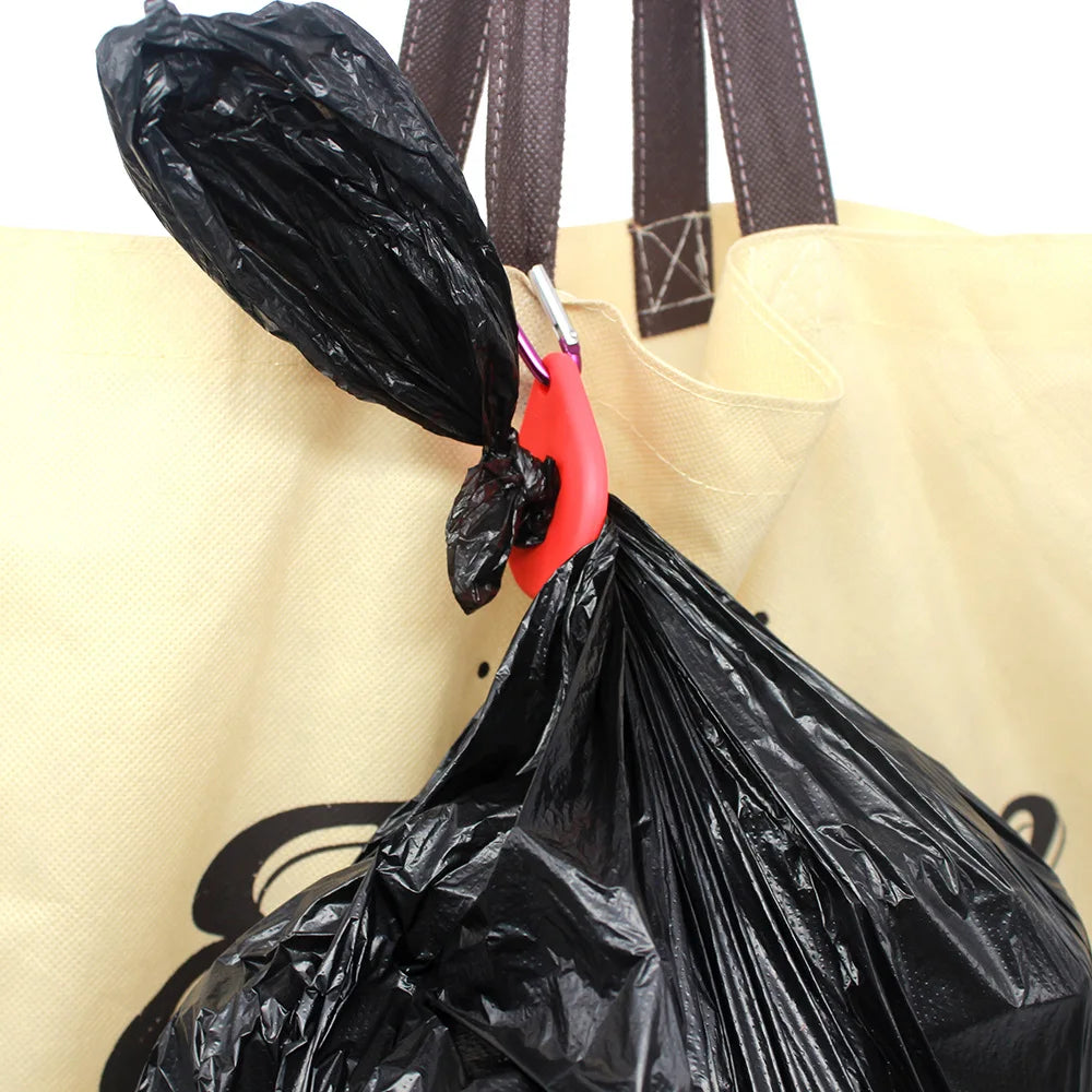 Dog Poop Bag Dispenser with Hands-Free Clip