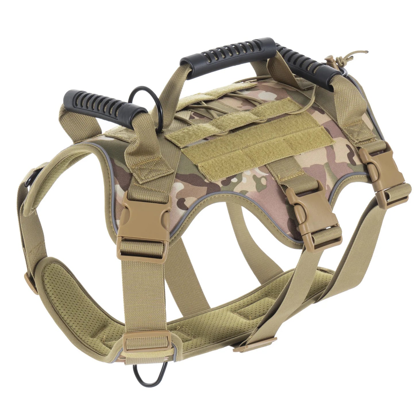 Gilet tactique militaire avec harnais et laisse pour grands chiens