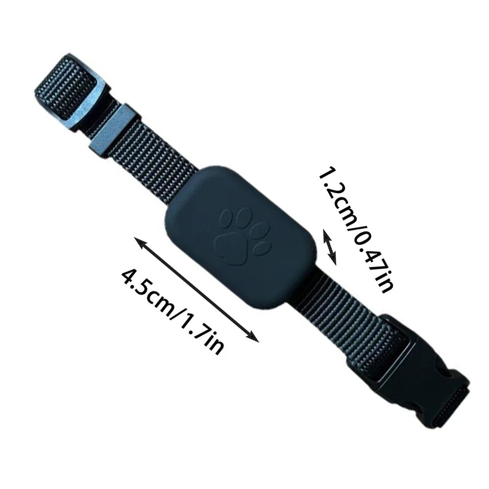 Wearable Pet Locator with Adjustable Silicone Collar for Dogs & Cats