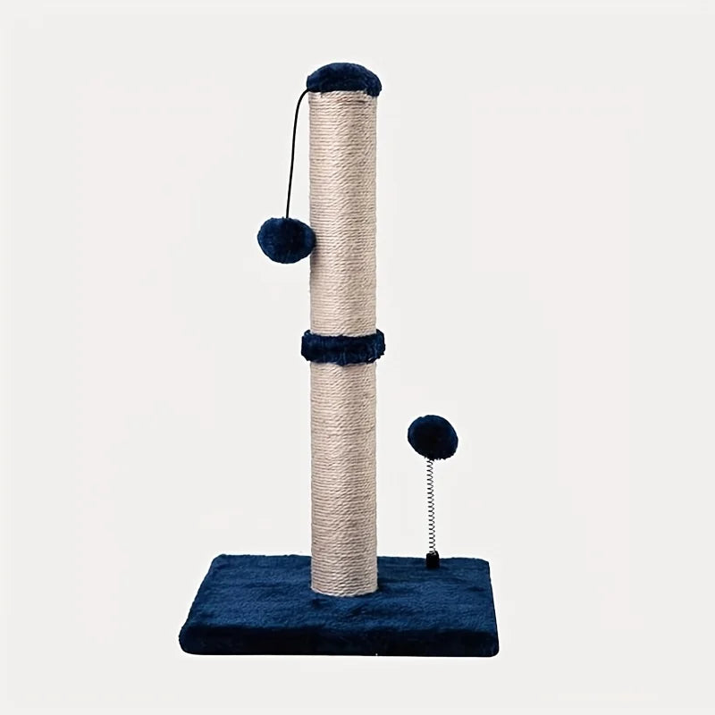 Griffoir pour chat en sisal de 86 cm avec balle suspendue