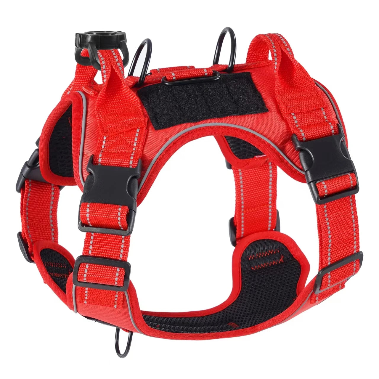 Harnais pour chien anti-traction avec protection en silicone pour traceur GPS