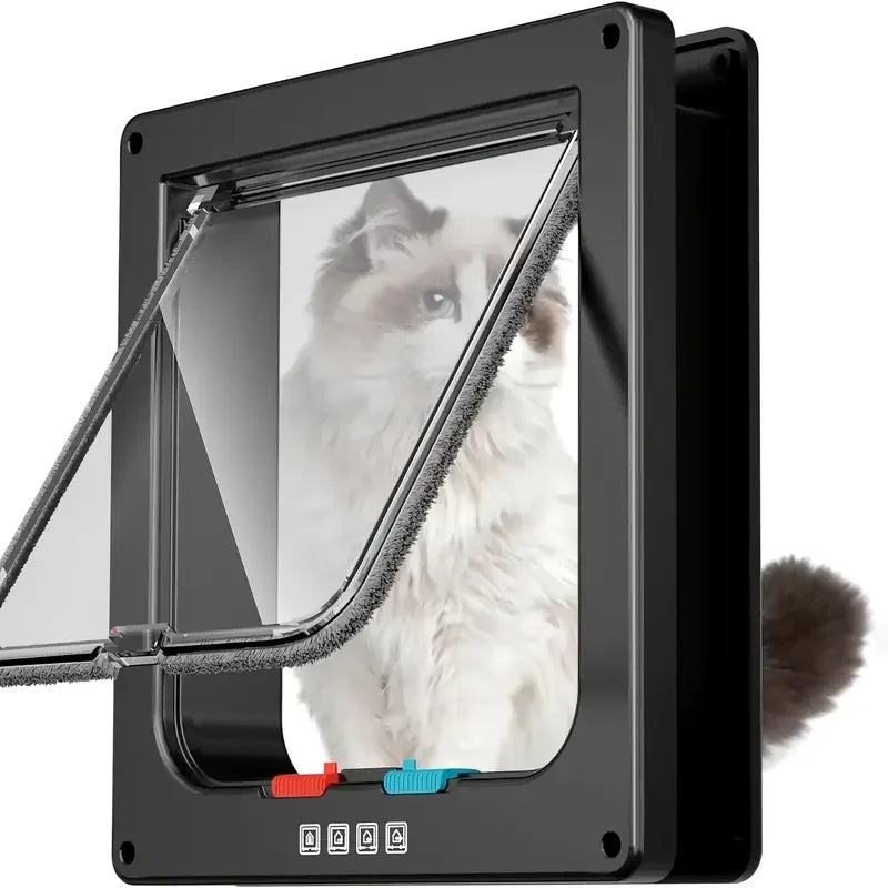 4-Way Locking Weatherproof Pet Flap Door