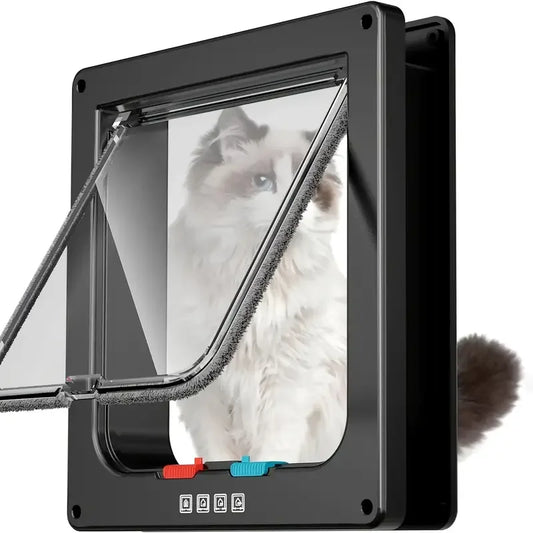4-Way Locking Weatherproof Pet Flap Door