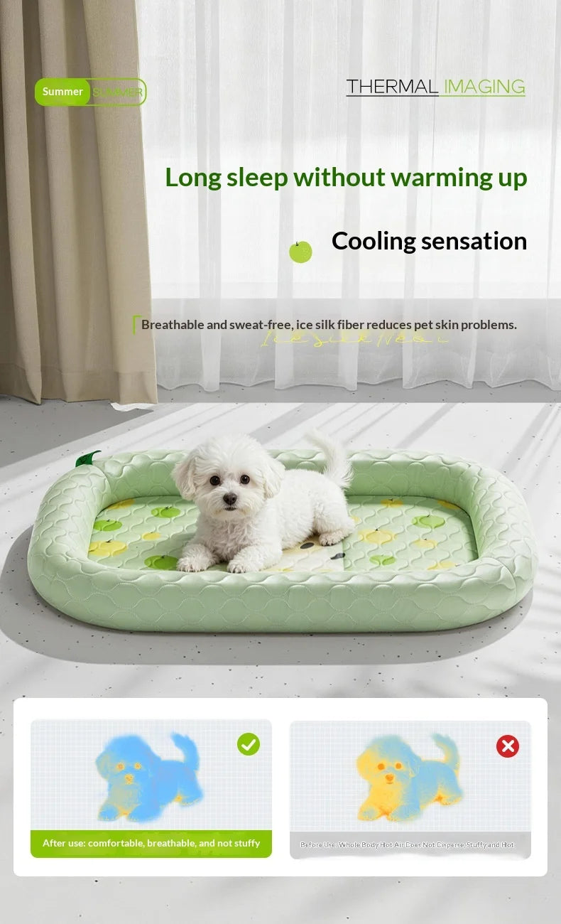 Ice Silk Cooling Mat for Dogs & Cats