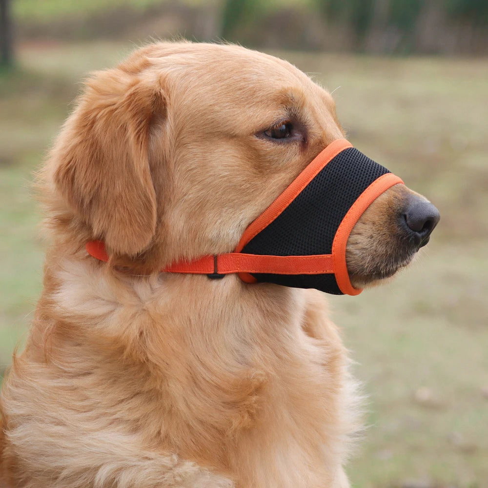 Adjustable Breathable Mesh Dog Muzzle