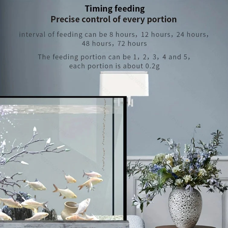 Smart WiFi Automatic Fish and Turtle Feeder - Multiple Capacity Options