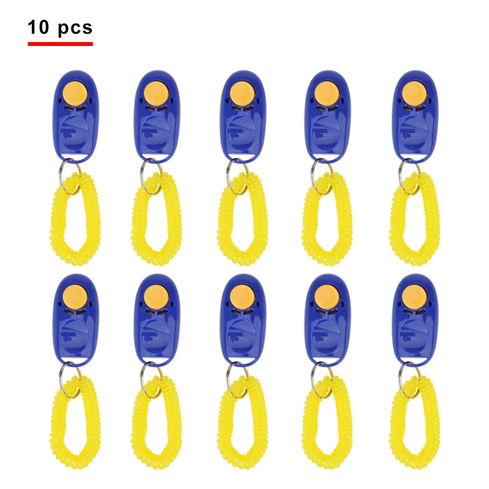 Pet Training Clicker with Wrist Strap (10 Pack)