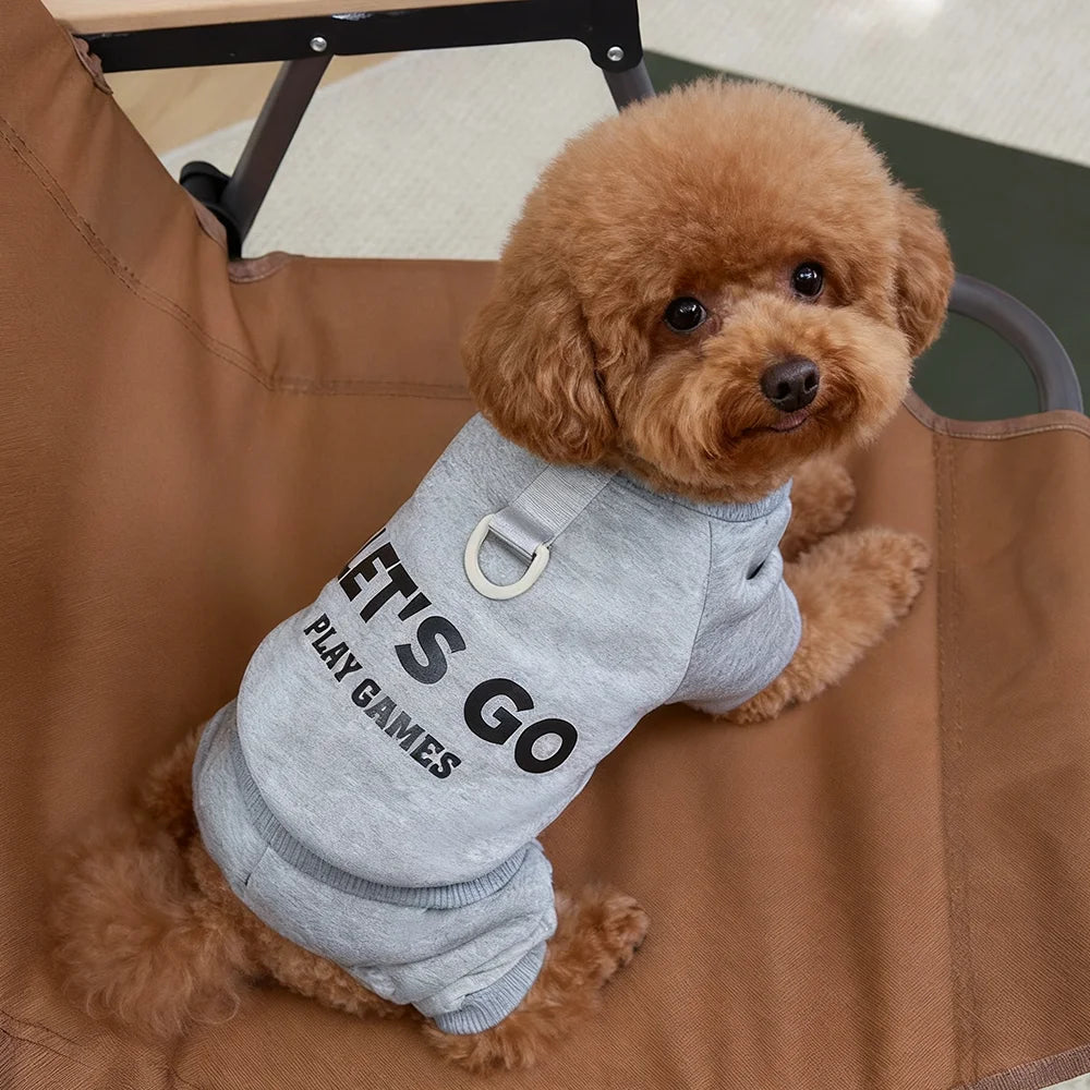 Thickened Dog Hoodie Jumpsuit for Small & Medium Dogs