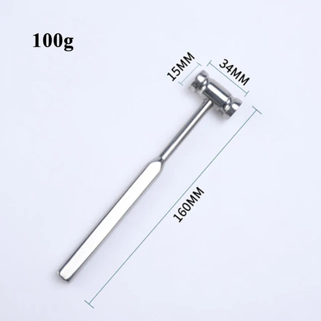 Double-Headed Veterinary Bone Hammer - Stainless Steel Professional Tool