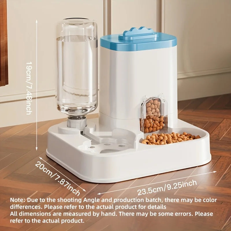 Gravity Cat Feeder & Water Dispenser