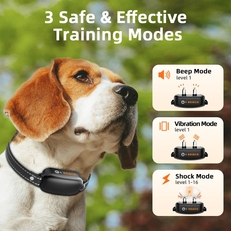 Remote Dog Training Collar — 3300ft Range, Waterproof with Vibration & Bark Control