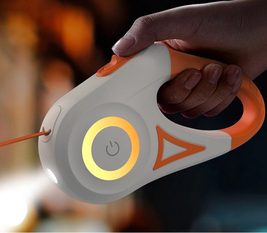 Automatic Retractable Dog Leash with LED Luminous Light for Safe Walking
