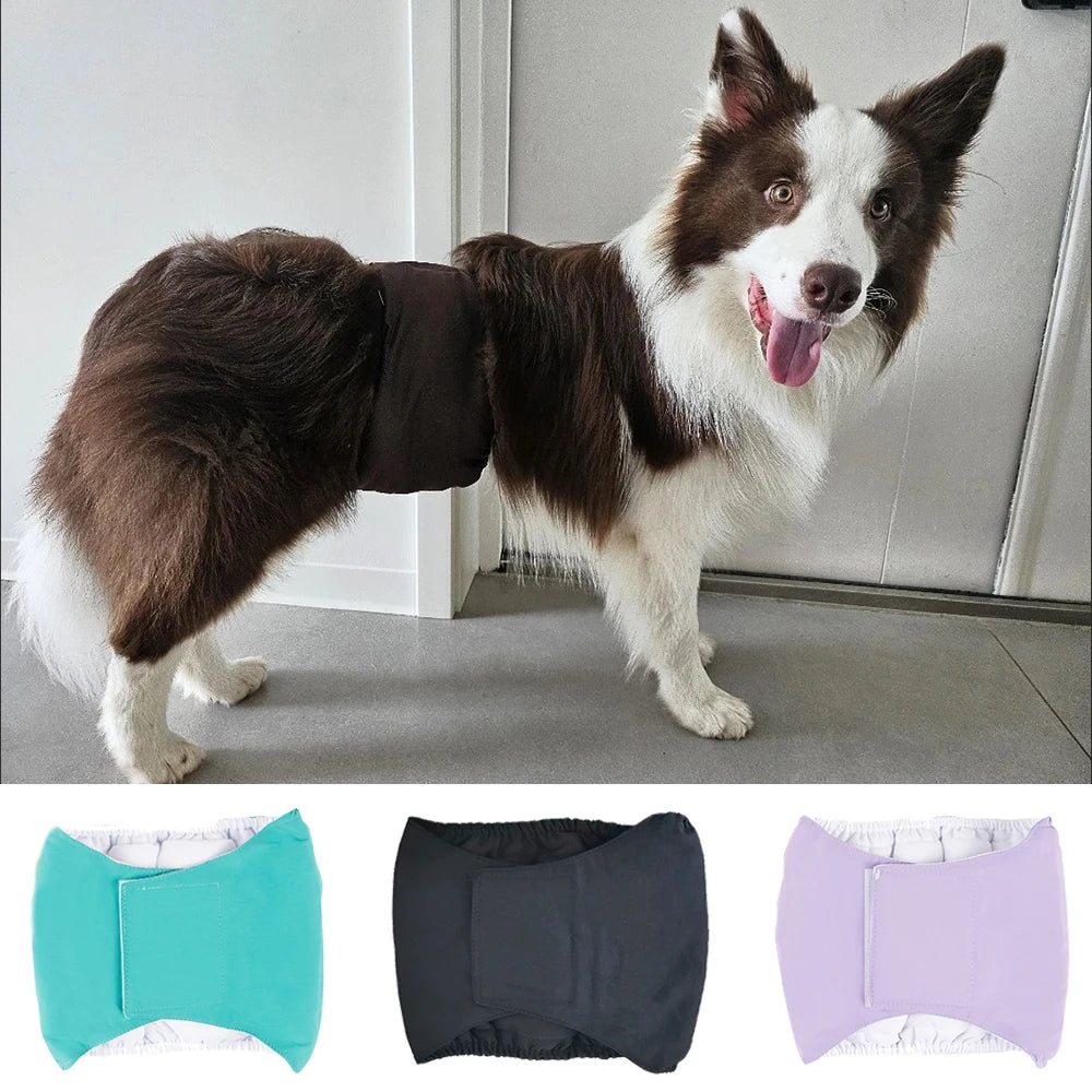 Reusable Waterproof Male Dog Belly Band Nappy Wraps