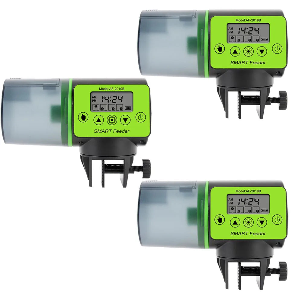 Distributeur automatique intelligent de nourriture pour aquarium à grande capacité et avec fonction de minuterie