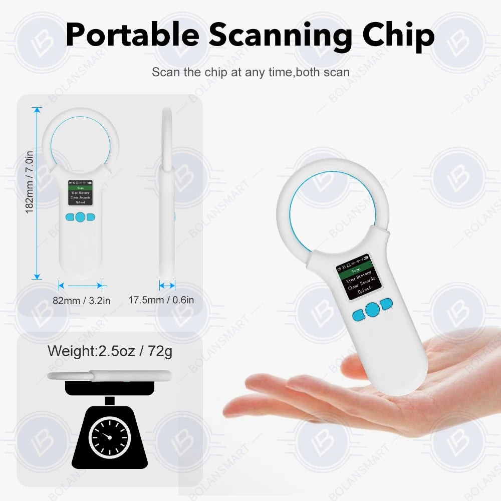 W91A Pet Microchip Scanner — USB & Bluetooth