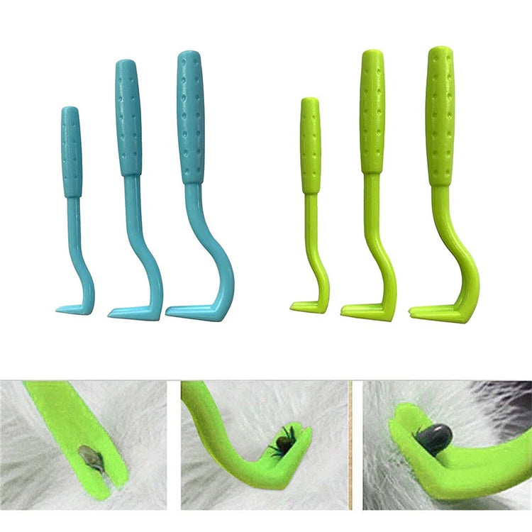Tick and Flea Remover Tool Set for Cats and Dogs